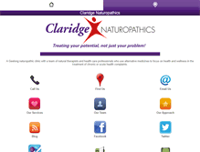 Tablet Screenshot of claridgenaturopathics.com.au